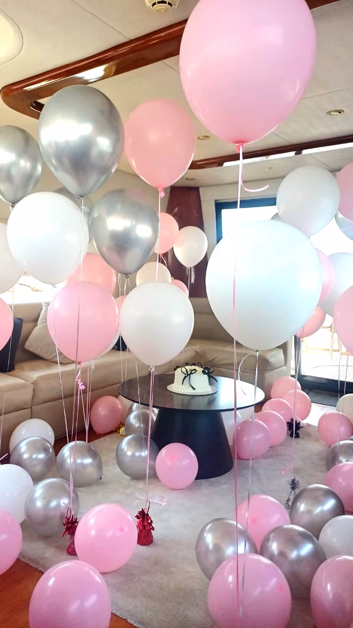 Luxury birthday yacht rental Dubai Marina