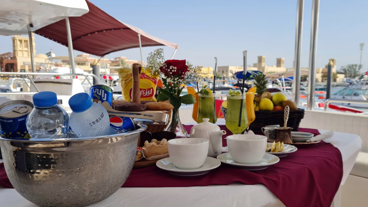 3 hour private breakfast yacht cruise with swimming stop