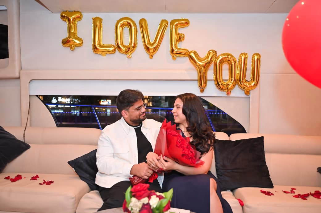 romantic private sunset yacht rental dubai couples