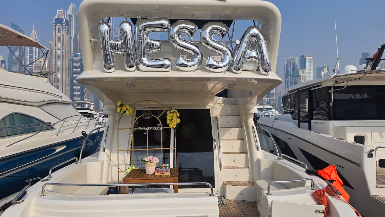 Luxury graduation boat party Dubai