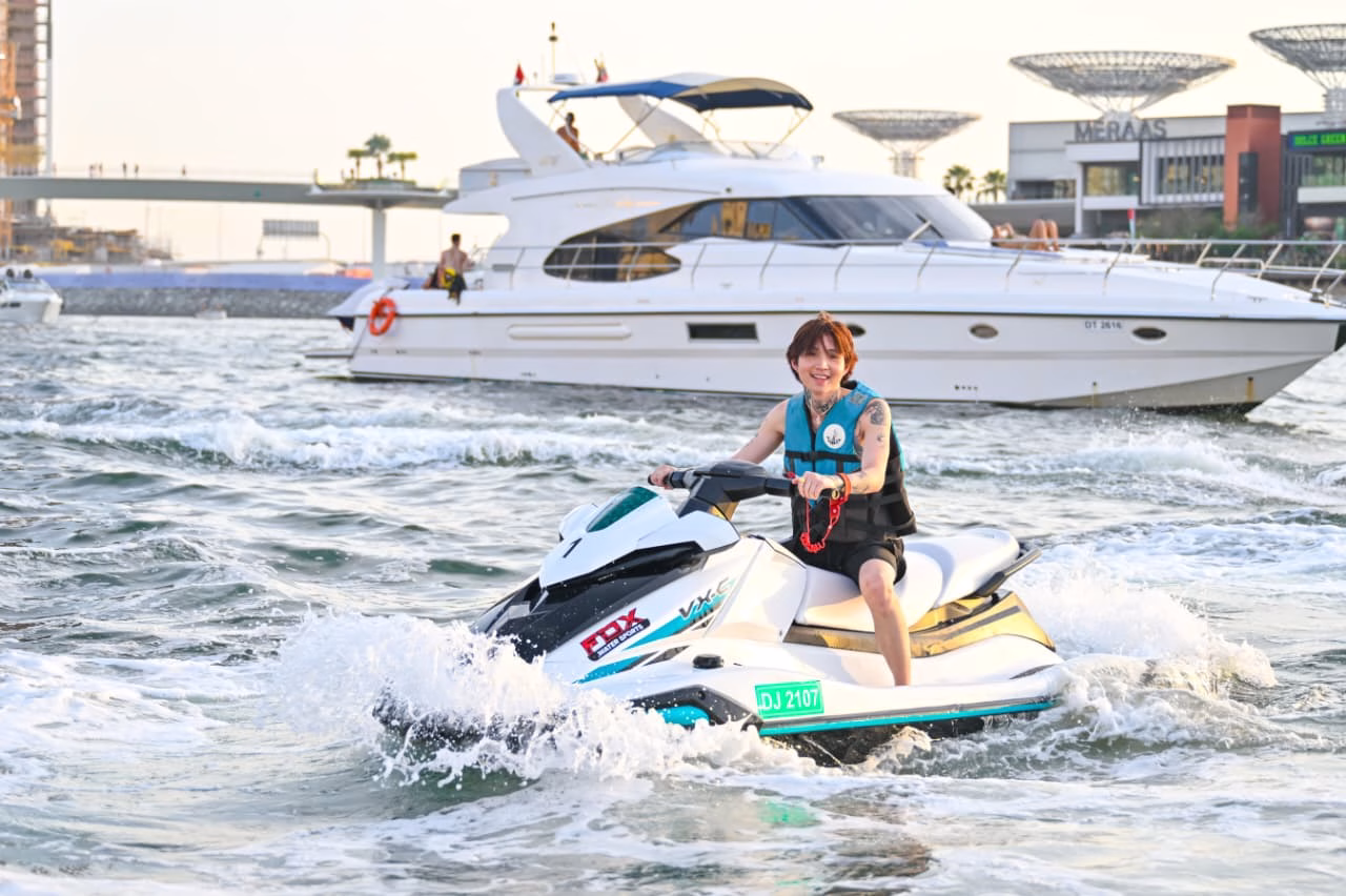 Jet ski rental Dubai with luxury yacht rental Dubai and water sports experience in Dubai Marina