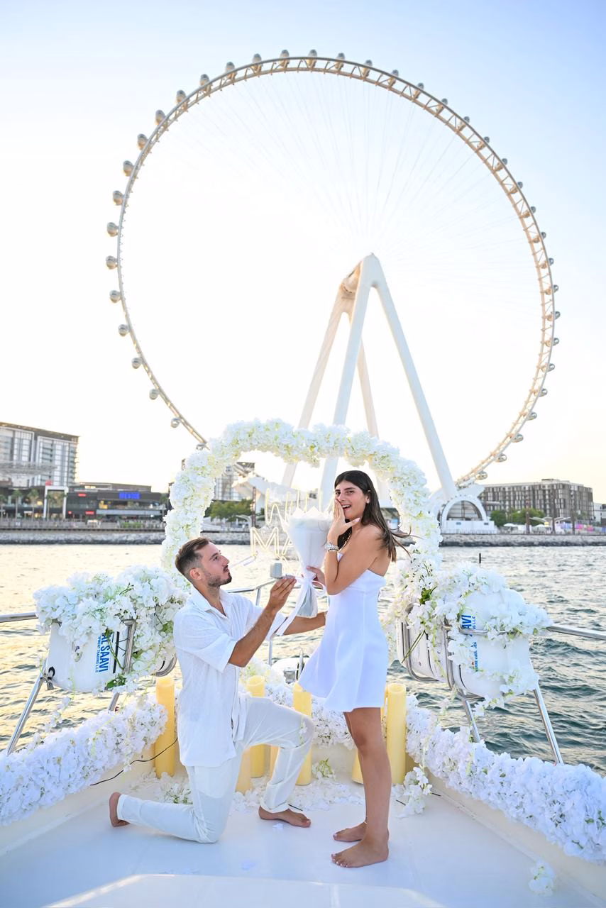 Yacht proposal packages Dubai pricing