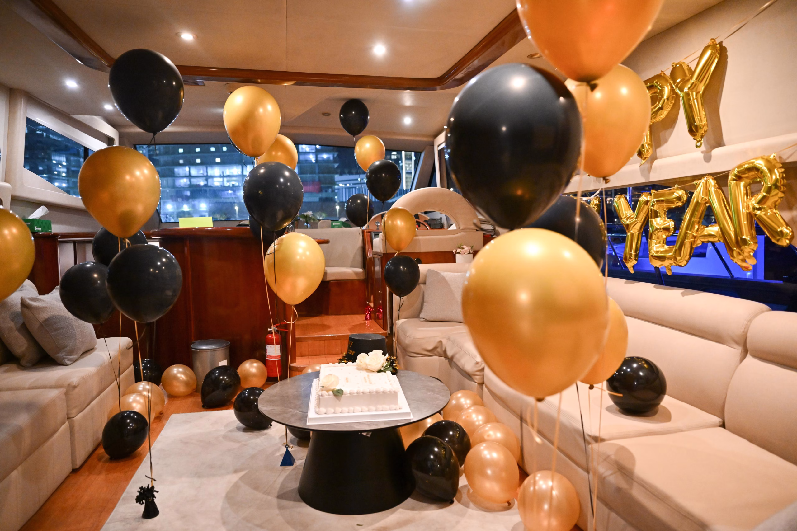 Best yacht to watch Burj Al Arab New Year fireworks luxury view