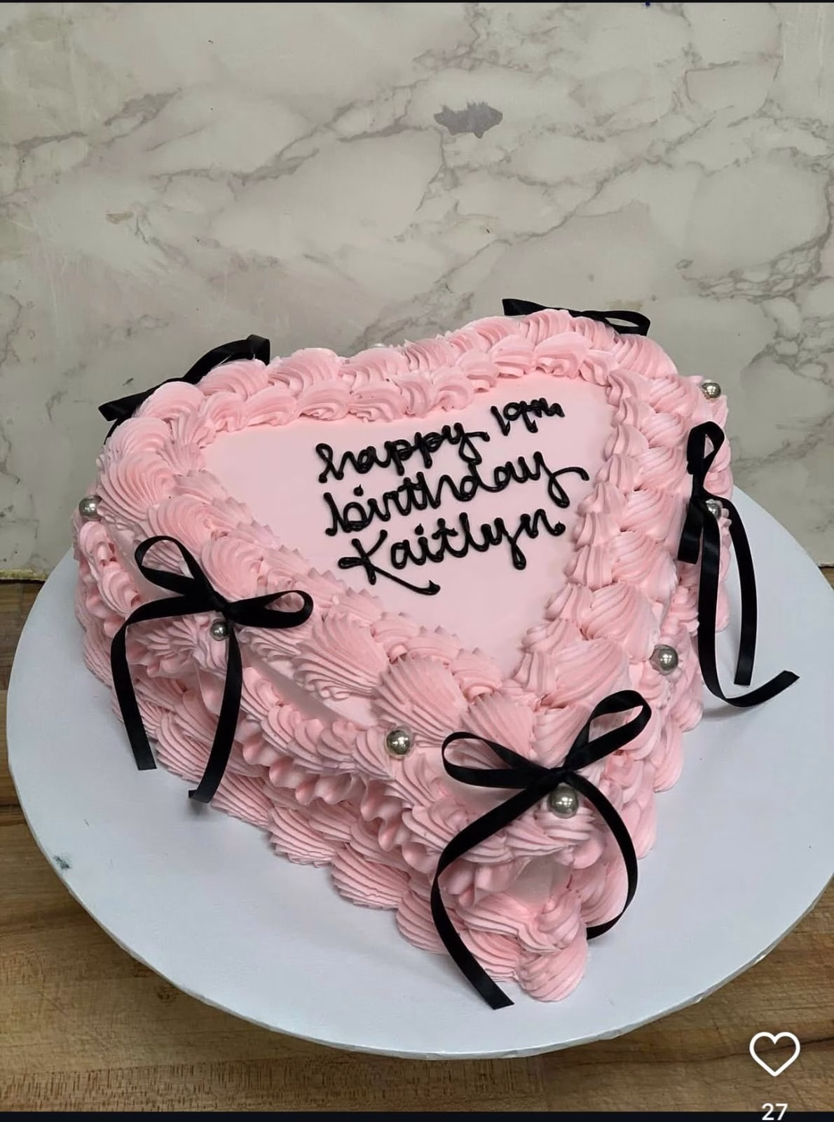 Birthday cake option