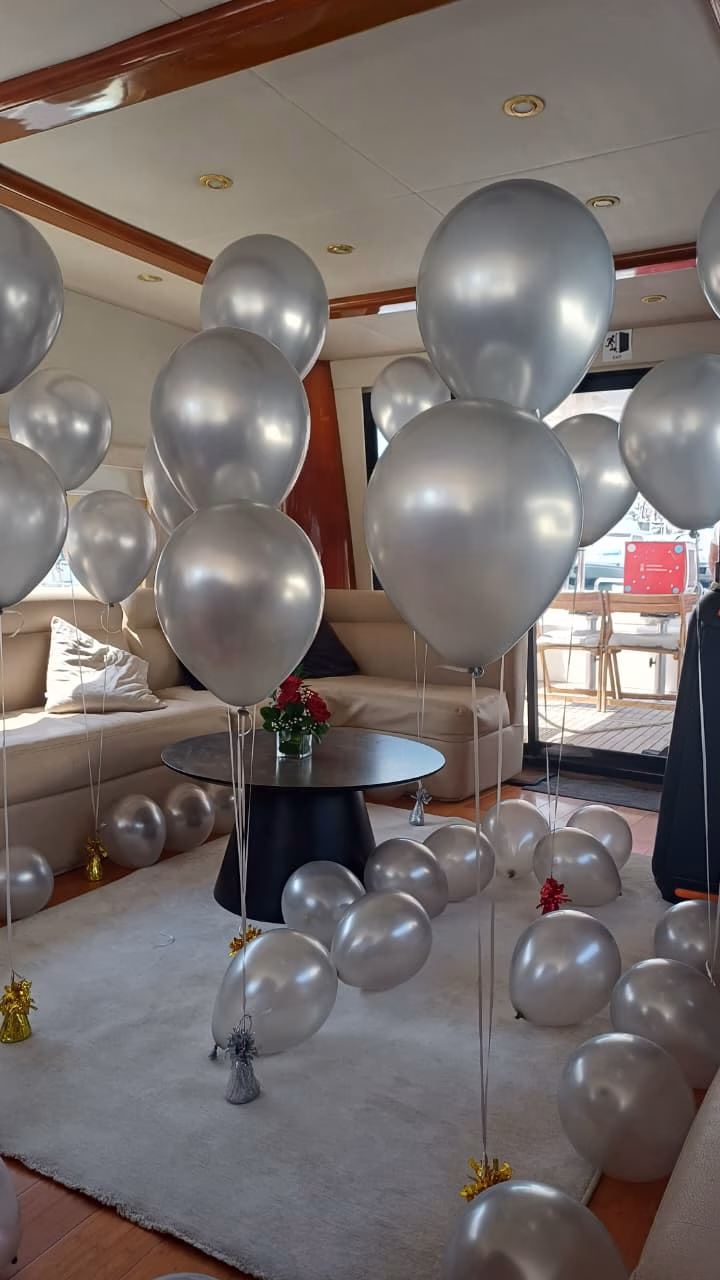 Birthday yacht decoration Dubai