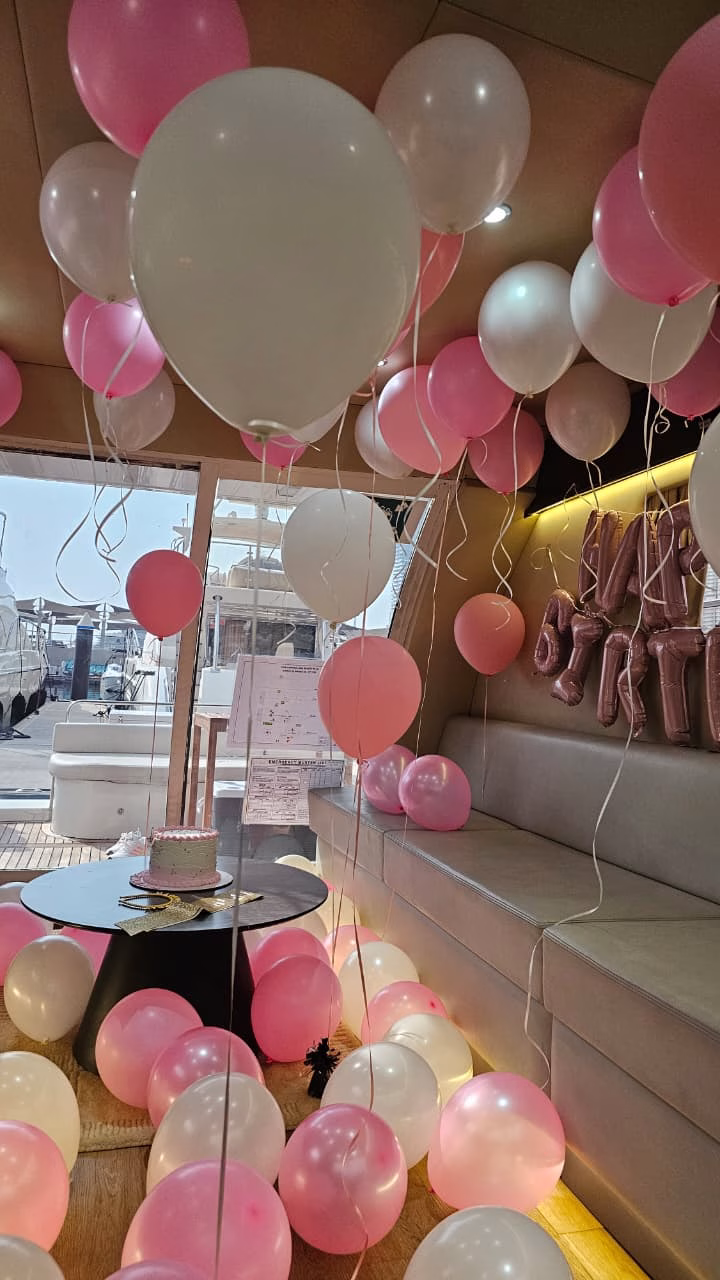45 FT Silver Birthday Yacht Package Dubai
