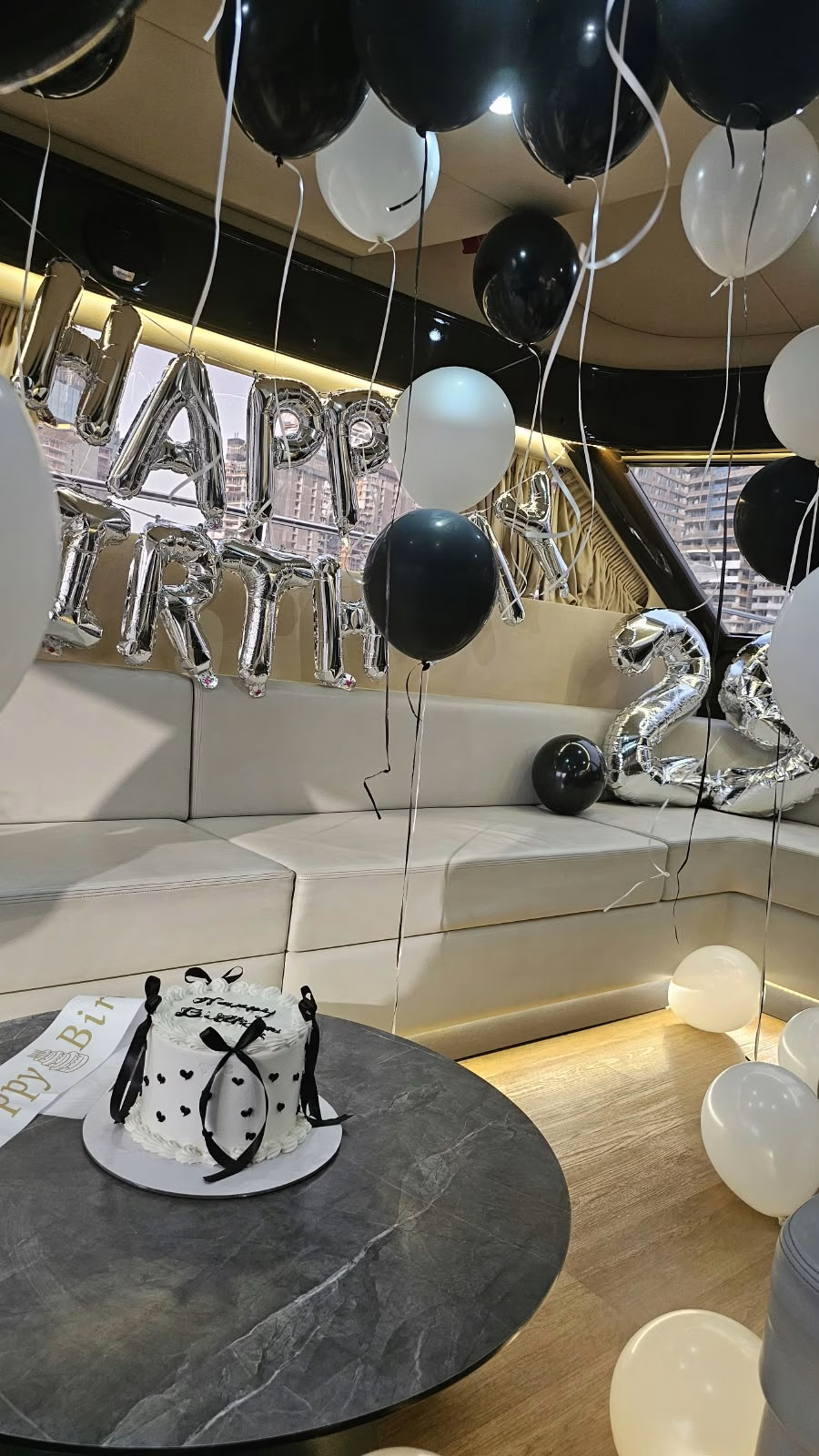 Silver birthday yacht experience